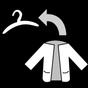 hang your coat on a coat hanger